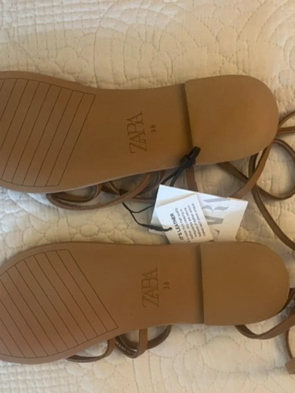 Zara lace up sandals - Picture 2 of 3